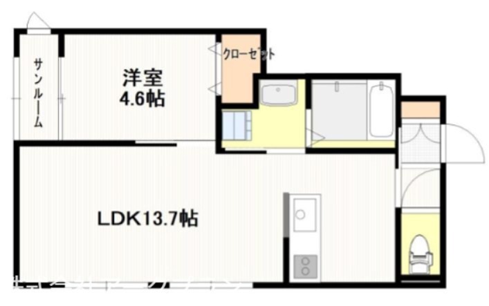 ゴッドバレー牛野谷 間取り