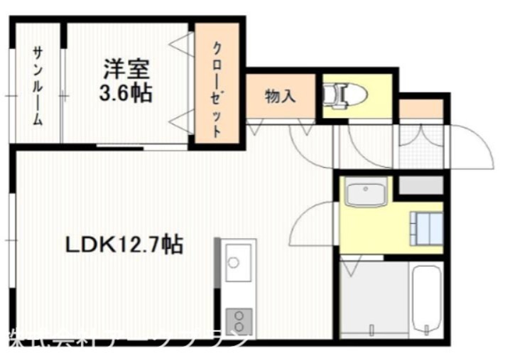 ゴッドバレー牛野谷 間取り