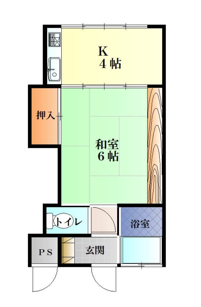 フォーアールＩ 102号室 間取り