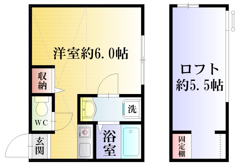プリマ海風公園弐番館 102号室 間取り
