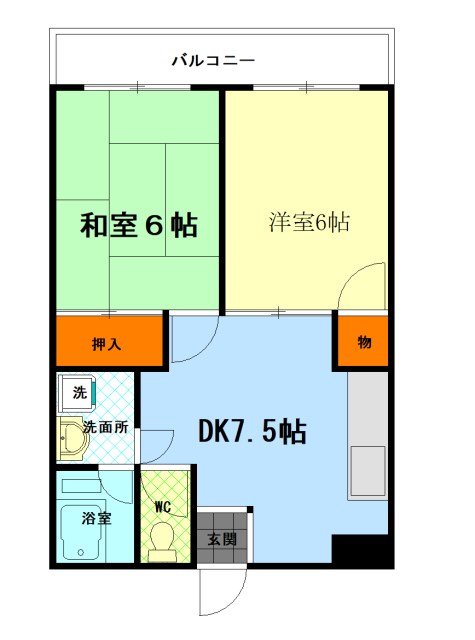 Gerbera Mansion Shioiri 間取り図