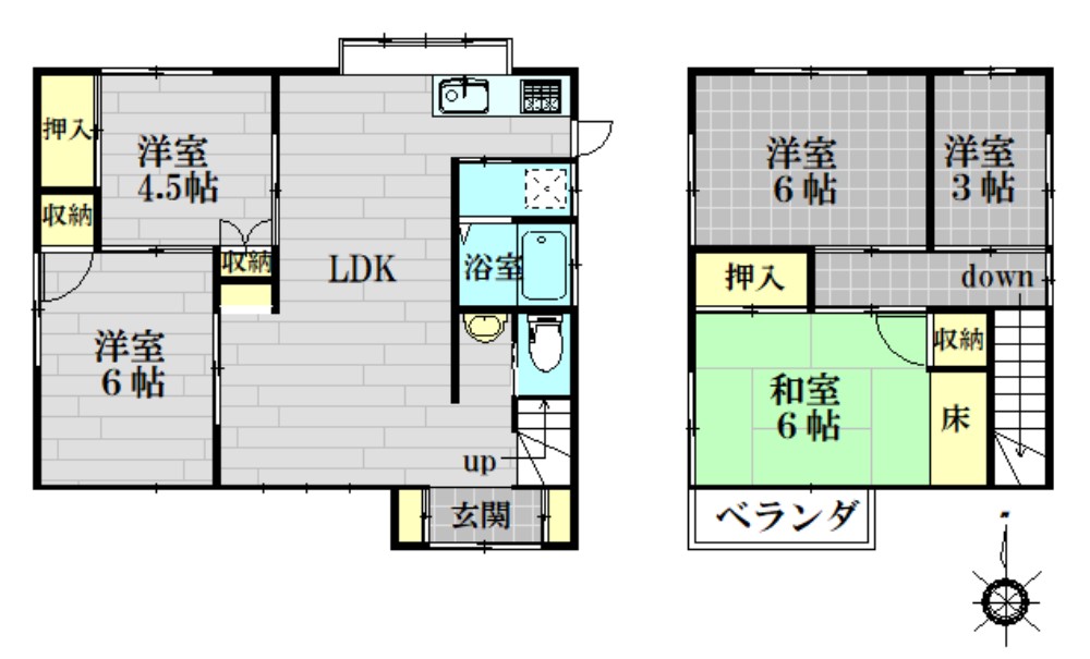 サンヒルズガーデン 間取り図