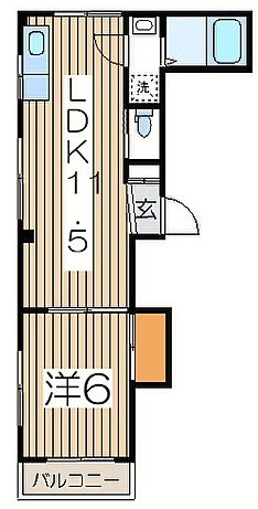 ラピタス・Y 203号室 間取り