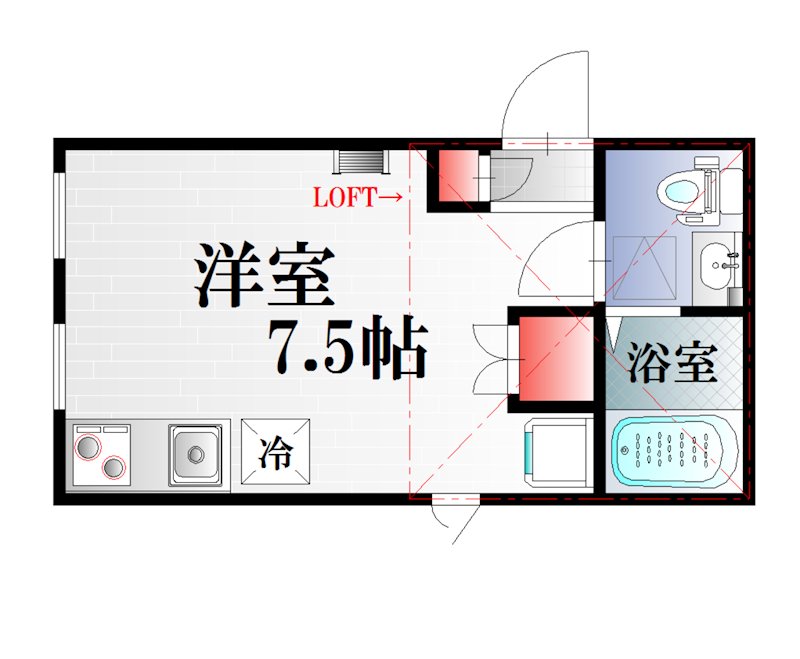 PRIMA classico 204号室 間取り