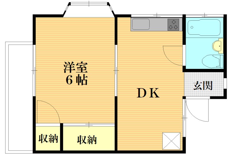 クレラ 201号室 間取り