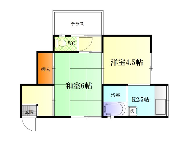 田戸台平屋 間取り図
