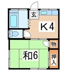 丸武荘 101号室 間取り