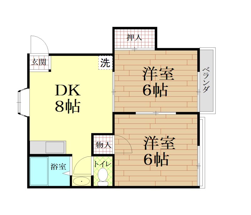 ハイツウエスト 間取り図