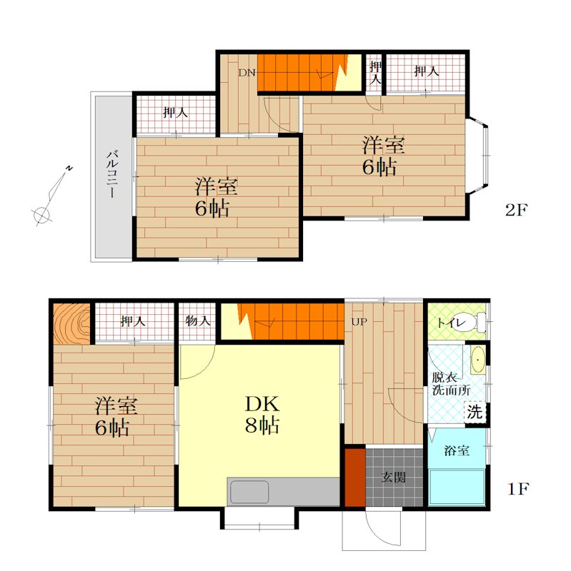 鴨居2丁目戸建 間取り