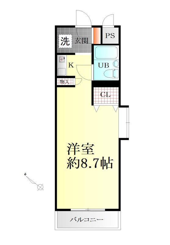 クリオ横須賀壱番館 201号室 間取り