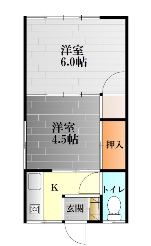 フォーアールＩ 201号室 間取り