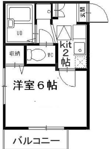 グレースパレス 203号室 間取り