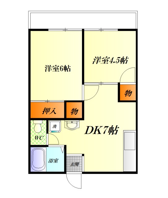 パールハイツ 205号室 間取り