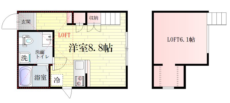 primavera 203号室 間取り
