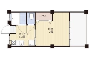 汐入ビル 303号室 間取り