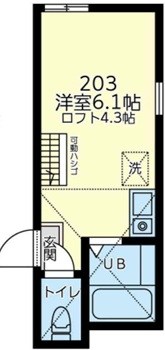 ユナイト逸見フリーチュア 203号室 間取り