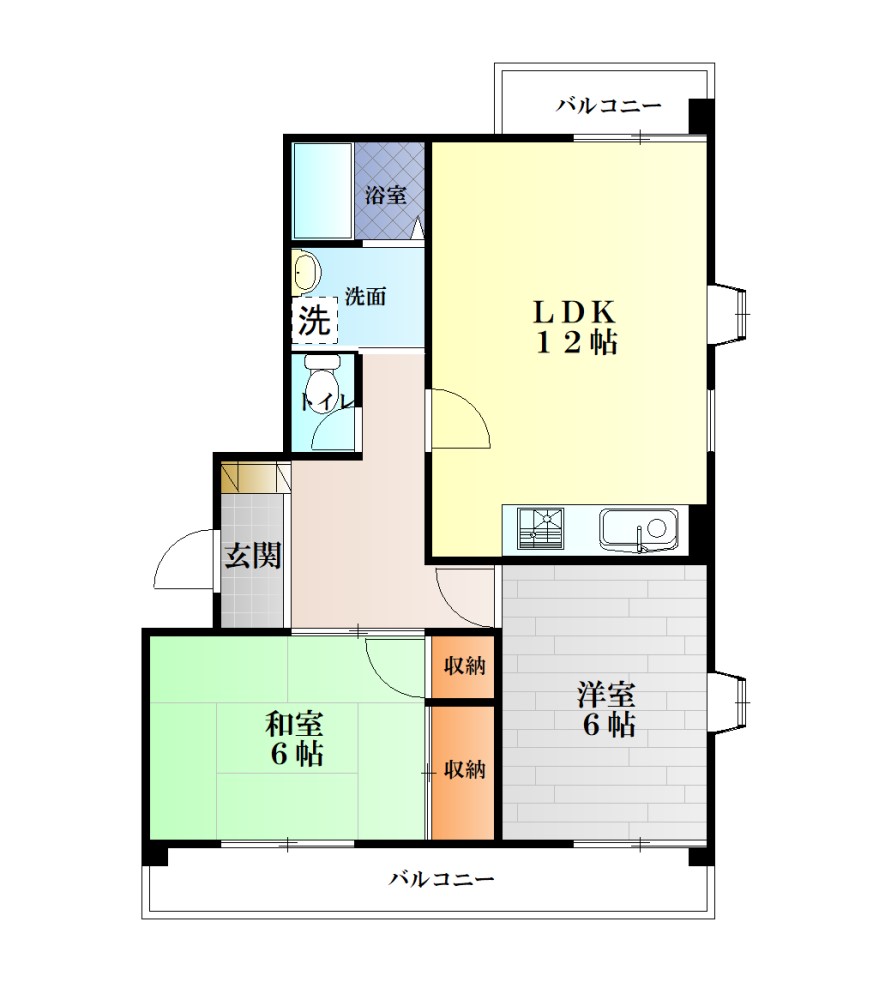 アルファメゾン 205号室 間取り