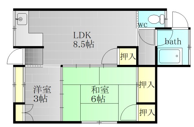 今井荘 間取り図