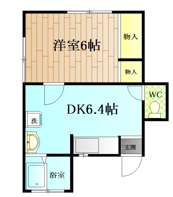 田戸台55アパート 101号室 間取り