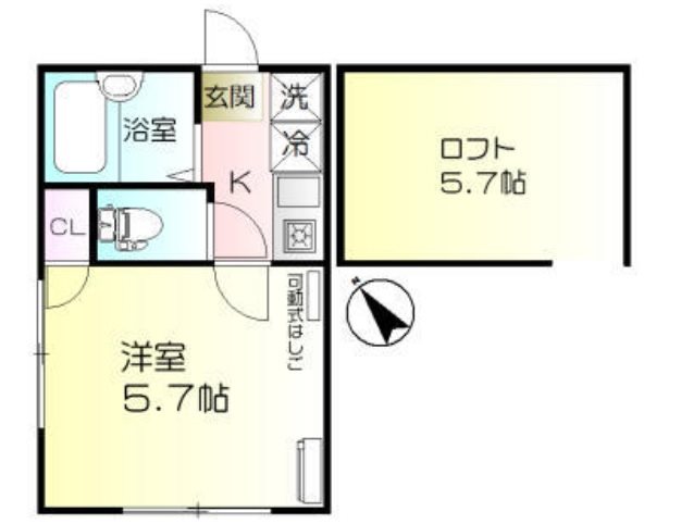 シャイン三春町 204号室 間取り