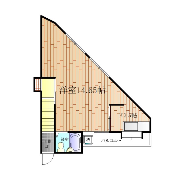 上町3丁目アパート 間取り図