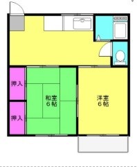 やよい荘 201号室 間取り