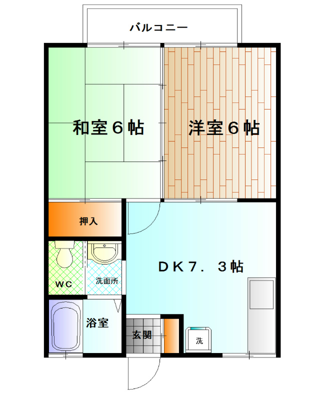ニューファミリー 105号室 間取り
