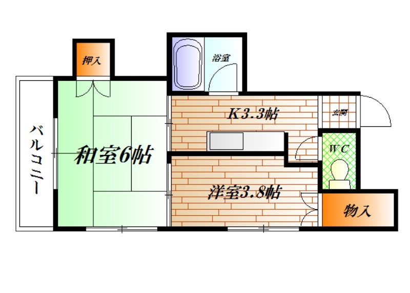 辻ビル 202号室 間取り