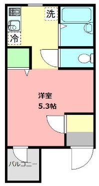 アマーレヴィスタ 201号室 間取り