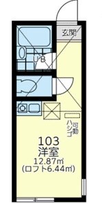ユナイト・汐入ウィリアム・ウォーカー 103号室 間取り