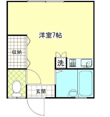 てのひら荘 206号室 間取り