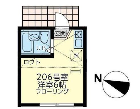 ユナイト衣笠モニカ・ベルべッチ 間取り図