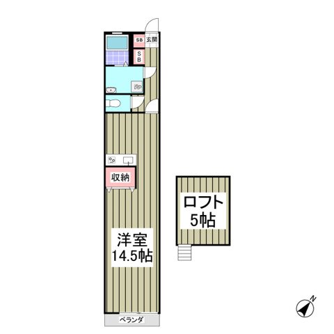 アネックスとしま 206号室 間取り