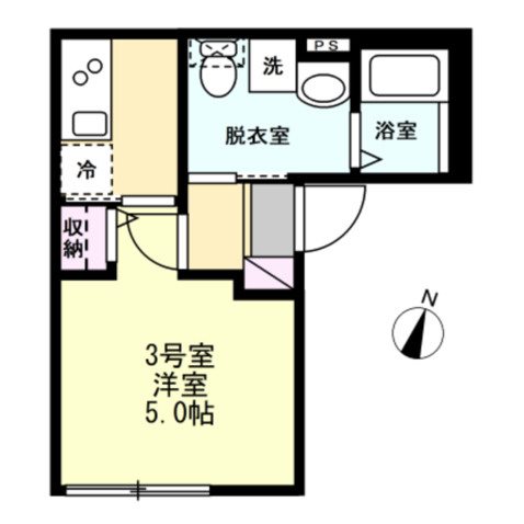 ベイルームY12 303号室 間取り