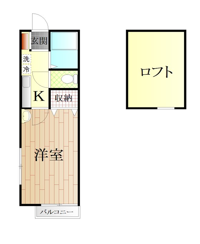 クイーンシップ・横須賀中央Ⅱ 201号室 間取り