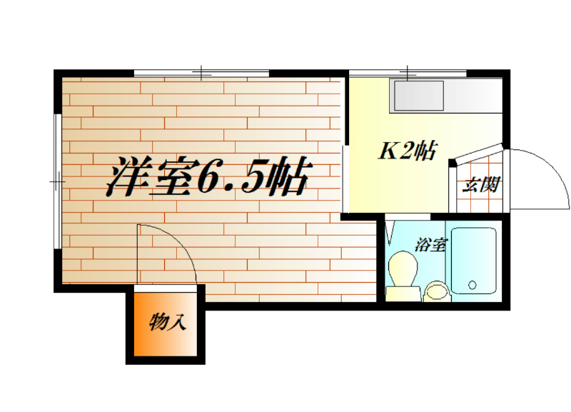 サニーハイツ 202号室 間取り