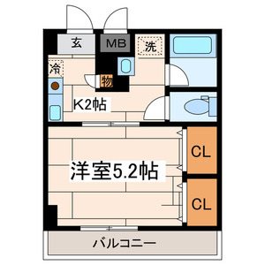 アメニティヒルズ 303号室 間取り