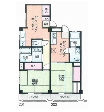 鈴木ビル 202号室 間取り