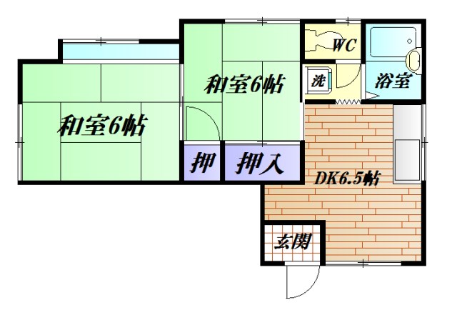 ハーベストマナー 204号室 間取り
