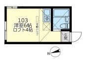 ユナイト田浦パルタージュ 103号室 間取り