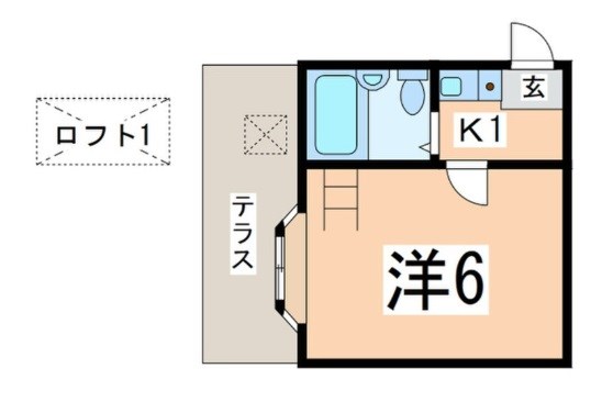太陽ハイツ 203号室 間取り
