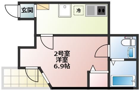 ベイルーム横須賀中央 間取り図