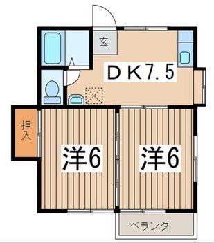 シャトレ 101号室 間取り