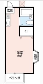船越ハイリビング 201号室 間取り