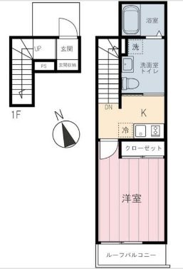 メゾンルミエール横須賀 203号室 間取り