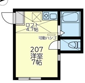 ユナイト富士見アントワーヌ 207号室 間取り