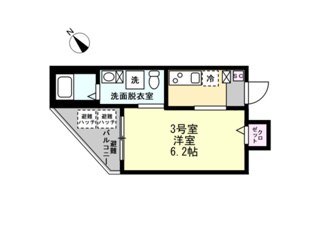 ベイルーム横須賀中央Ⅱ 203号室 間取り