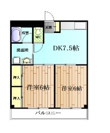 コーポネモト長浦 間取り図