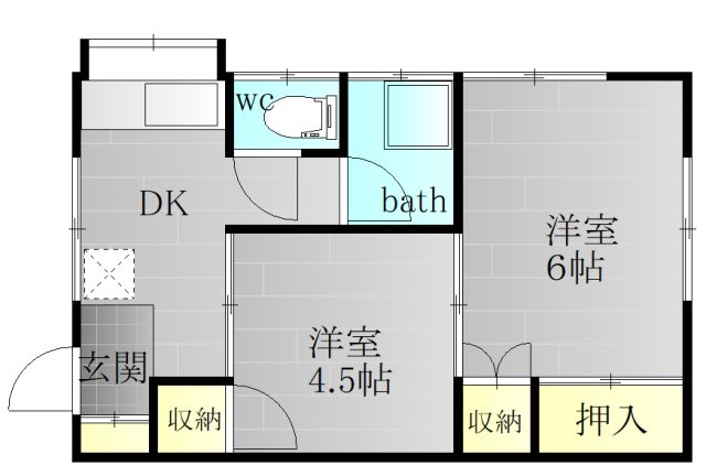 サンヨーＡ 202号室 間取り