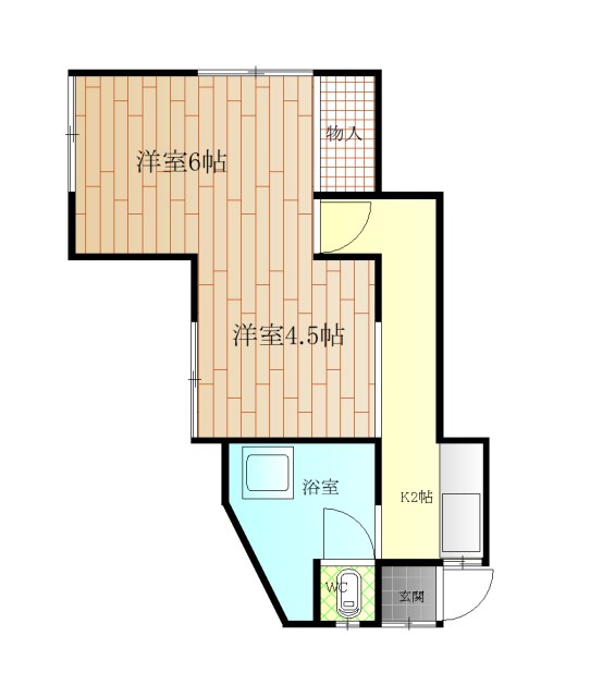 コーポめだか 間取り図
